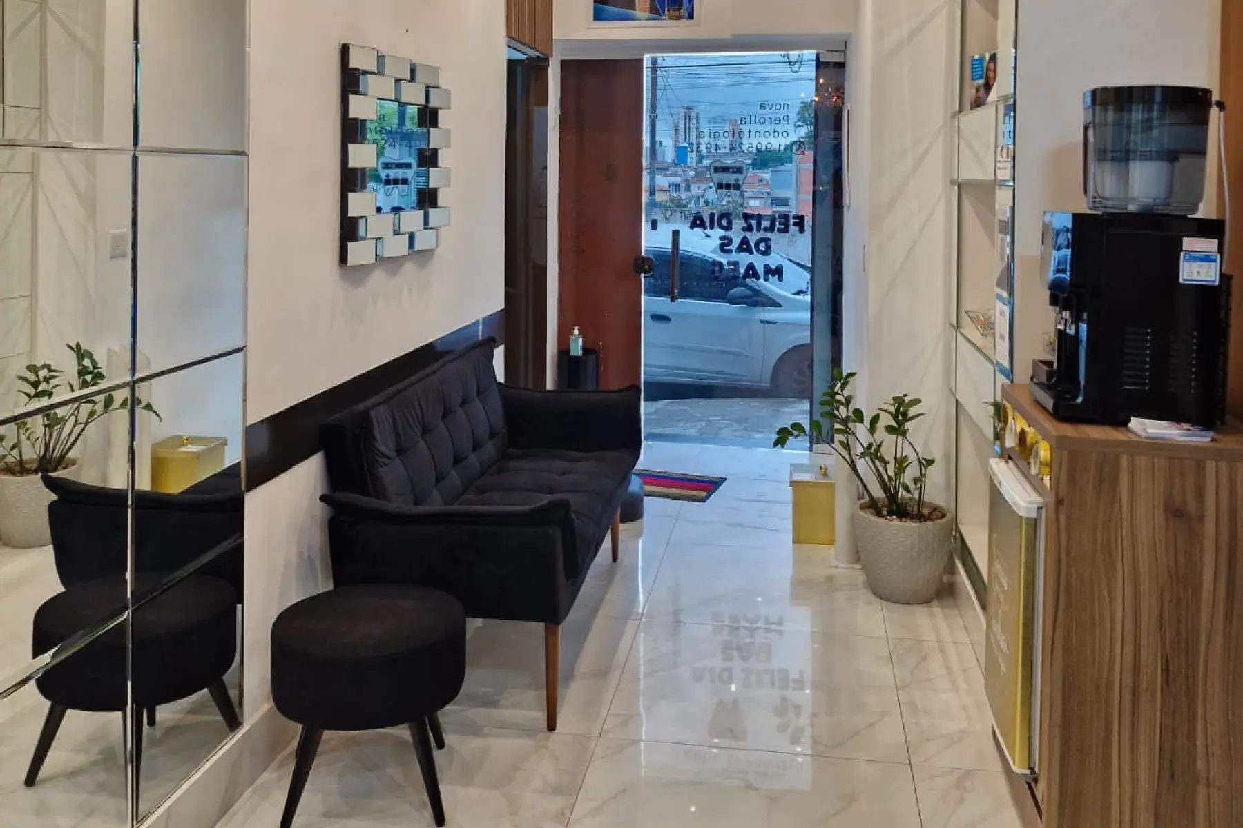 Sala de espera da Nova Perolla Odontologia